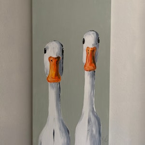 original goose painting on canvas