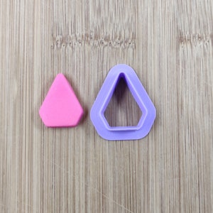 Diamond long cookie cutter set #1 - suitable for fondant, polymer clay, play doh.