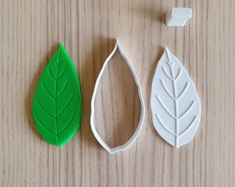 Leaf cookie cutter set - suitable for fondant, polymer clay, play doh.