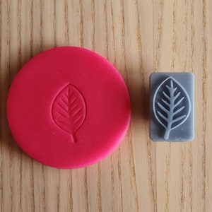 Leaf embosser stamp #7 - suitable for polymer clay, play doh etc.