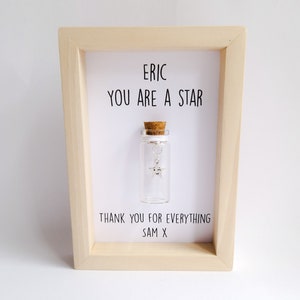 Thank You Gifts, Personalised Quotes, Star Thank You Gift