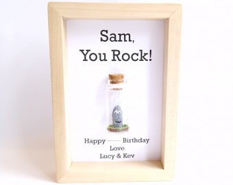 Unique 21st Birthday Presents, Personalised 21st Frame, You Rock