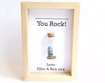 Personalised Auntie Gift, Auntie You Rock, Frame