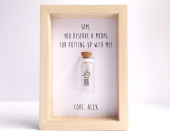 Boyfriend Medal - A Unique, Personalised Boyfriend Gift