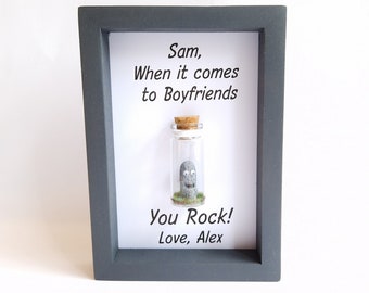 Boyfriend Anniversary Gift - Personalised - Funny - You Rock