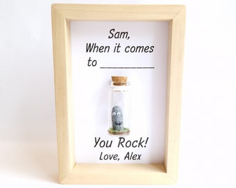 Fun Girlfriend  Anniversary Gift - Personalised Frame - You Rock