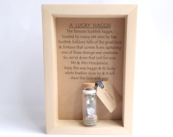 Scottish Wedding Gift - Scottish Themed Wedding - Personalised