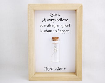 Personalised Daughter Gifts - Magical - Magic Quotes - Magic wand - Add names or your own message.