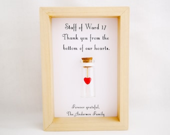 Thank You Gift For Hospital Staff, Hospital Ward Gift, Add Names Or Your Own Message.
