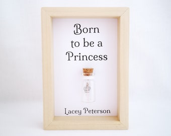 New Baby Gift - Baby Girl - Personalised - Handmade - Unique Baby Gifts - Born To Be A Princess