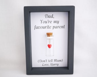 Father's Day Gifts, Favourite Parent, Personalised, Quote, Add names or your own message.