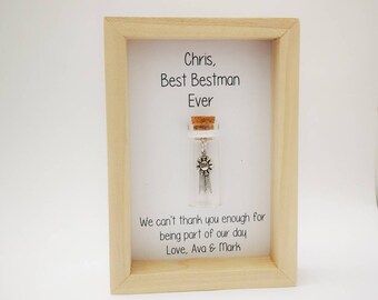 Personalised Best Man Gift - Bestman Thank You Gift