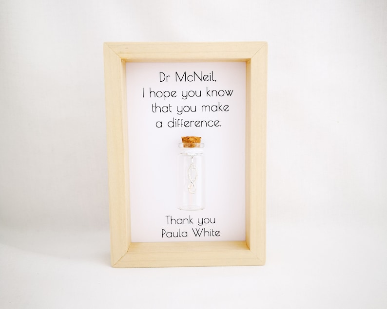 Doctor Thank You Gift Card Personalised Add names or your own message. image 1