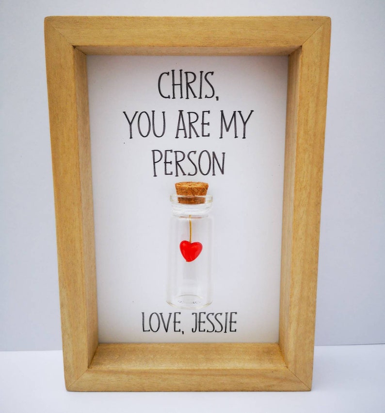 Husband Anniversary Gift For Husband Box Frame Personalised Etsy
