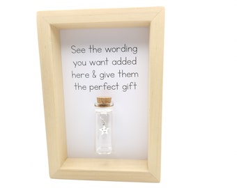 Unique, Bottle Themed Gift Idea, Personalised With Any Wording You Want