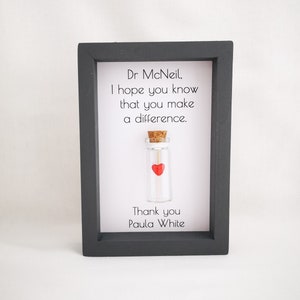 Doctor Thank You Gift Card Personalised Add names or your own message. image 2