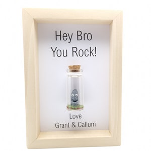 Personalised Gift For Sister, Miniature Glass You Rock Bottle, Sister Birthday Gift image 2