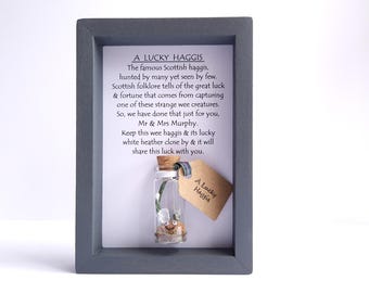 Scottish Wedding Gift - Scottish Themed Wedding - Personalised