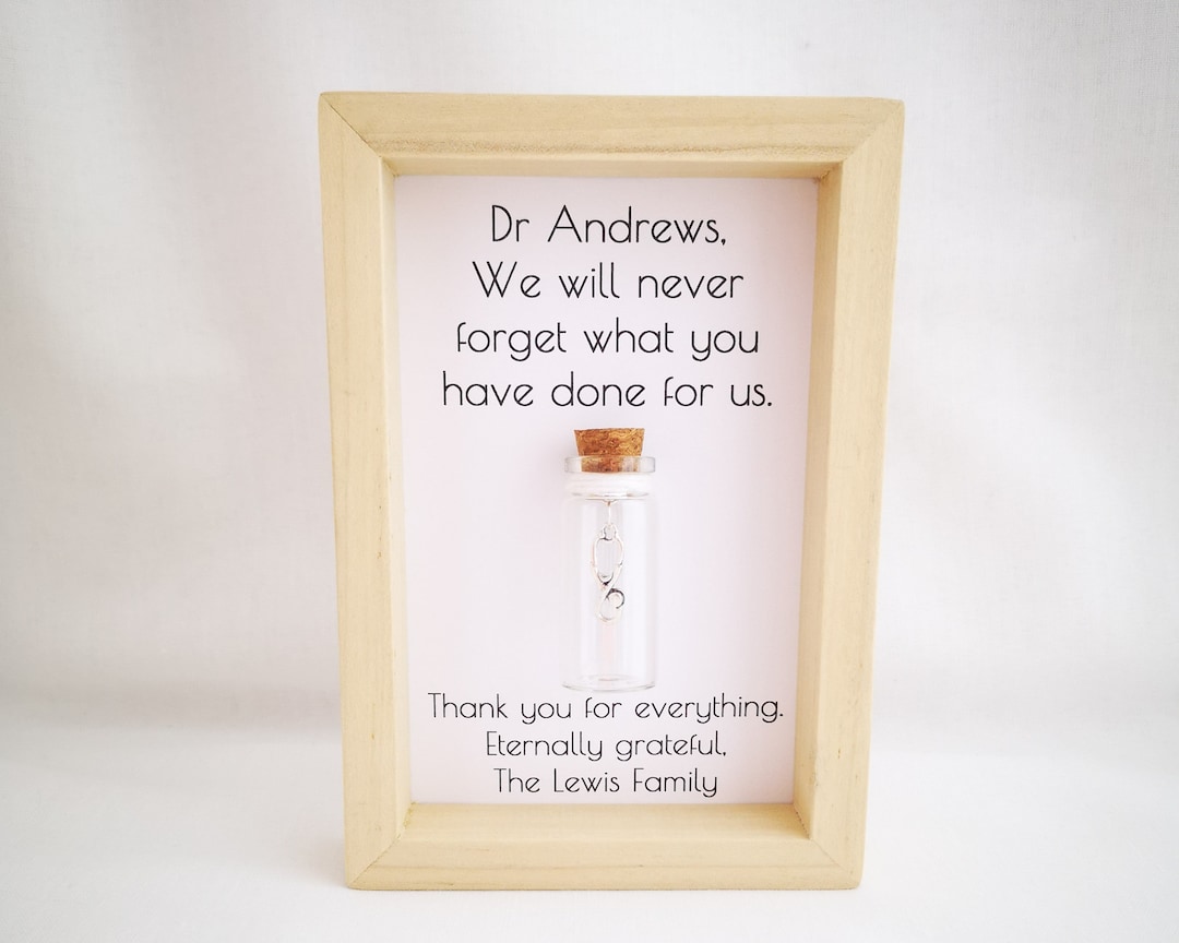 Personalised Doctor Gift, Thank You Gift for Doctor, Add Names or Your ...