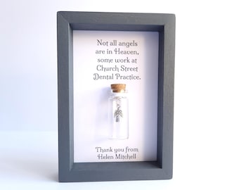 Dentist / Orthodontist Thank You Gift - Personalised Not All Angels Are In Heaven Keepsake Frame