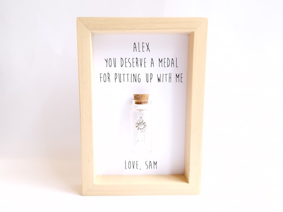 Unique Personalised Gifts for Wife Customised Wife Medal Etsy