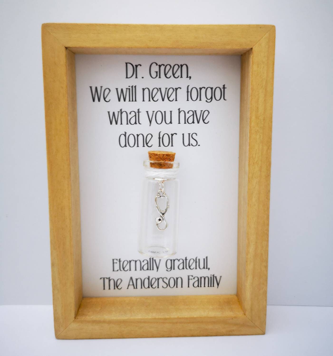 Personalised doctor gift Thank you gift for doctor Add Etsy