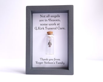 Thank You Gift For Funeral Directors, Celebrants, Personalised Not All Angels Are In Heaven Keepsake Frame