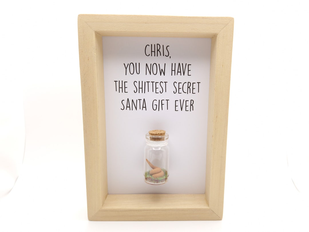 Funny Secret Santa Gift Personalised Gift Etsy UK