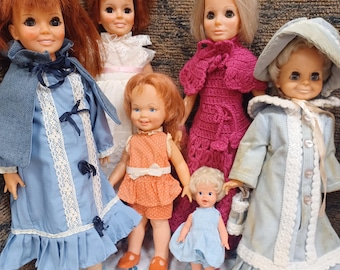 Vintage Ideal Velvet Doll With Box & Outfits Crissy's Cousin