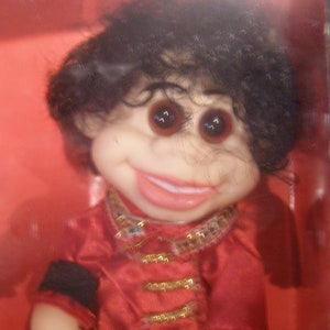 Vintage Spoofed Michael Jackson Celebrity Spoofs Doll in Box - Anatomically Correct Doll
