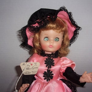 Vintage 15&quot; Miss Ginny Vogue Doll All Original with Rag, Blonde with Blue Eyes 1974