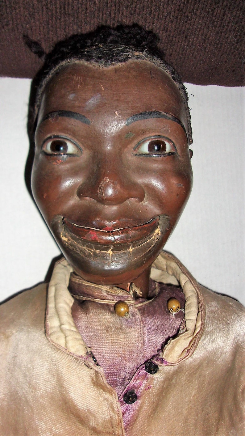 44 Tall 1900s Antique Ventriloquist Dummy / Doll Glass Etsy