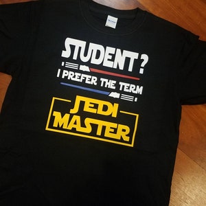 Disney Star Wars Inspired Teacher & Student T shirts Leai Yoda Jedi Darth Vader The Sass is Strong End of Year Gift image 2