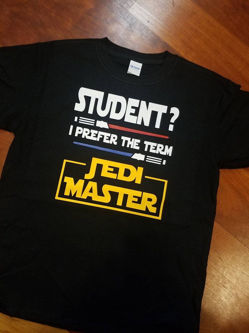 Disney Star Wars Inspired Teacher & Student T shirts Leai Yoda Jedi Darth Vader The Sass is Strong End of Year Gift image 2