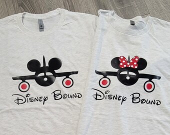 Disney gebonden T-shirts voor familievakanties, shirts, vrienden, matching, team, bruiloft, vliegend vliegtuig