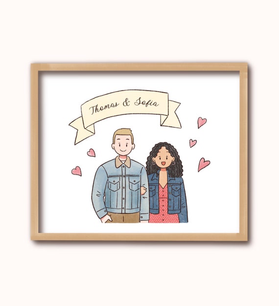 Portrait From Photo Custom Portrait Personalized Anniversary Gift