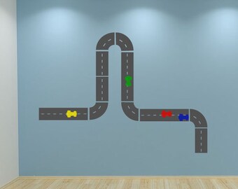 Wall Stickers Train Track Toy Boys Nursery Window Decal 3D Art Vinyl Room C386