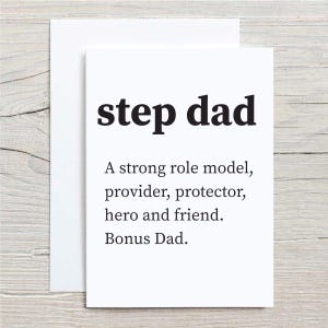 Définition carte de fête des pères pour beau-père - voeux, carte d'anniversaire pour beau-père, cadeau unique pour la fête des pères