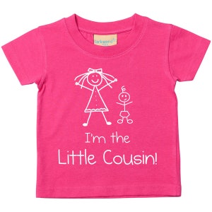 Little Cousin T Shirt Kids Tshirt I&#39;m The Little Cousin Girls T Shirt Available in Sizes from 0-6 Months Children New Born Gift