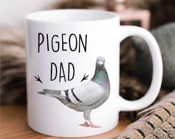 Tazza - Papà Piccione, Regalo perfetto per la Festa del Papà, Compleanno e Natale, Tazza divertente per gli amanti degli animali