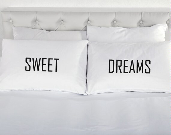 Sweet Dreams Pillowcases Pair Printed Sweet dreams pillowcases | Etsy