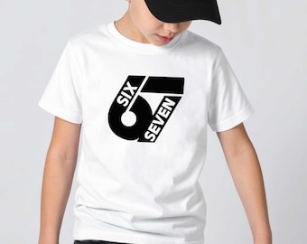 67 Graphic Tshirt Kids Boys | Six Seven Meme Design | Trendy Streetwear Gamer Teenager Gift | Kids Gaming T Shirt