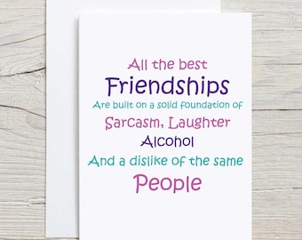 Greeting Card for Best Friends - Celebrate All The Best Friendships - Unique Birthday, Friendship Card, Thoughtful Message