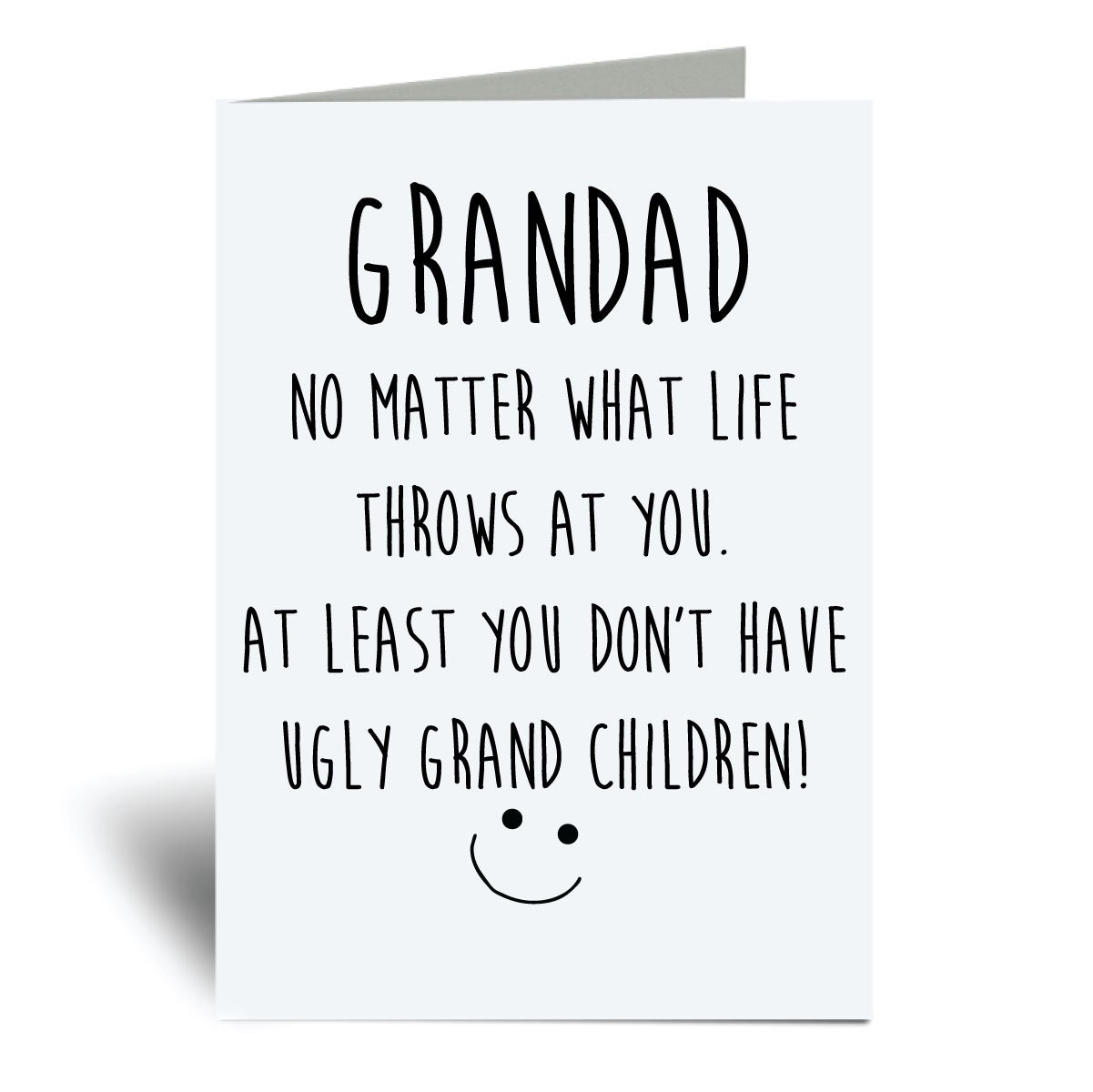 Grandad Card Dad No Matter What Life Throws at You at Least Etsy UK