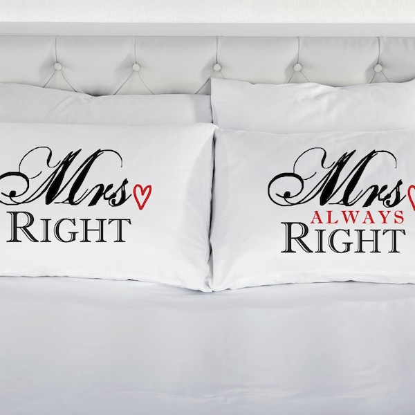 Wedding Pillowcases Etsy