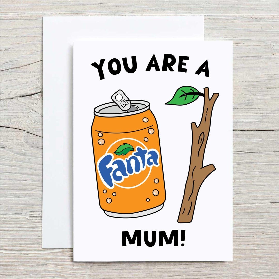 Funny Card 'you're A Fantastic Mum' Mothers Day Birthday Pun - Etsy