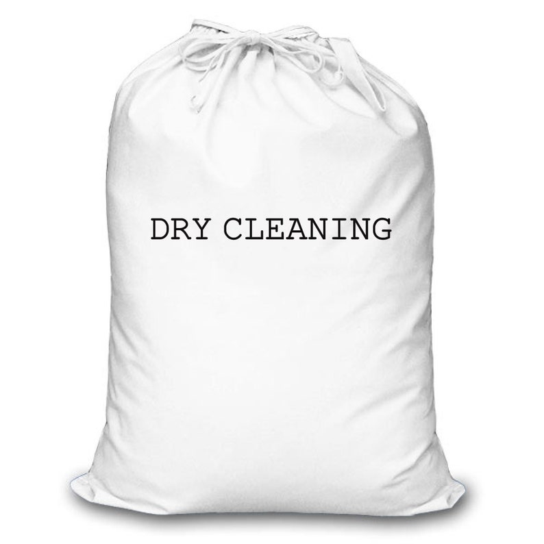 Laundry Bag Dry Cleaning 100 Cotton Available in Black Red Etsy