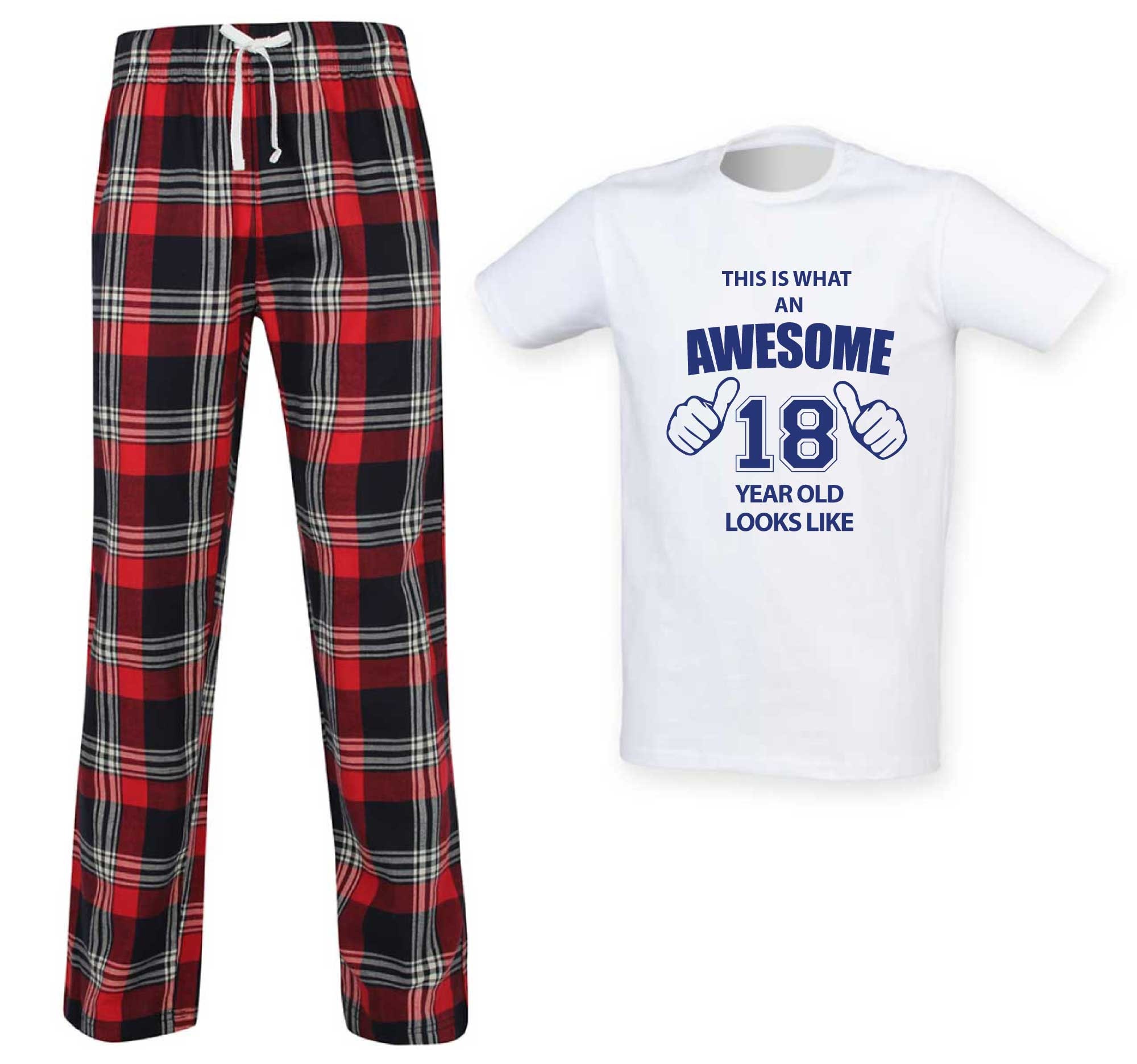 Awesome 18 Year Old Boy s Men s Tartan Pyjamas Long Pj s. Etsy Canada