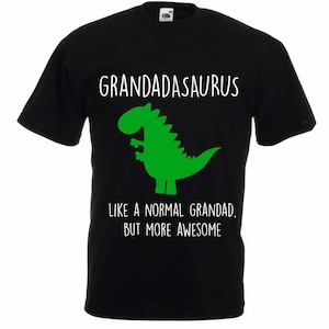 Grandad Dinosaur Tshirt Twinning Matching Top Tee Funny Novelty Dad Boyfriend Gift