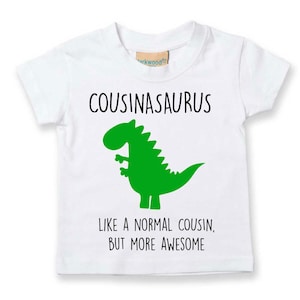 いとこ恐竜Tシャツ 子供用 クジナサウルス 兄弟 子供 幼児 ギフト プレゼント